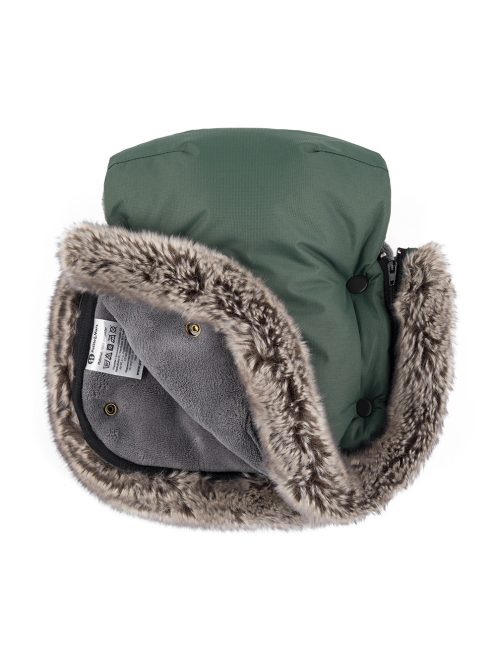 PETITE&MARS Kesztyű / Kézmelegítő babakocsira Furry Veritable Khaki