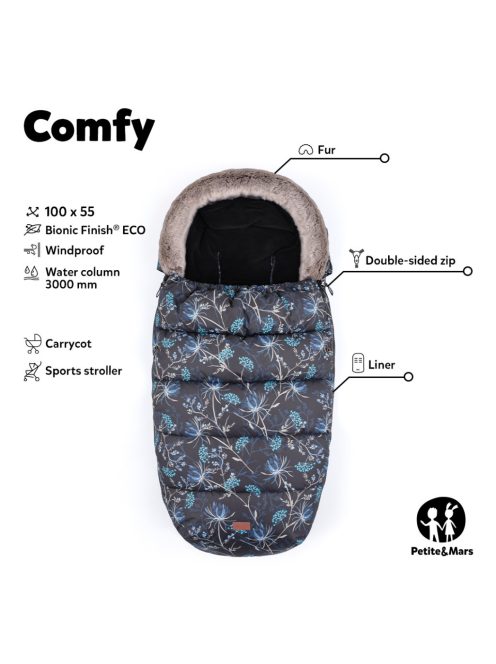 Petite&Mars Bundazsák Comfy 4in1 - Veritable Khaki