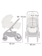 Petite&Mars Kombinált babakocsi SCOUT 2in1 - Cappuccino Cream