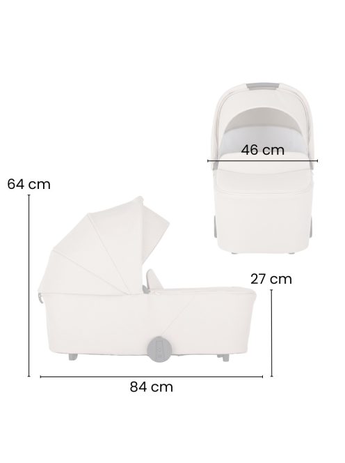 Petite&Mars Kombinált babakocsi SCOUT 2in1 Cappuccino Cream