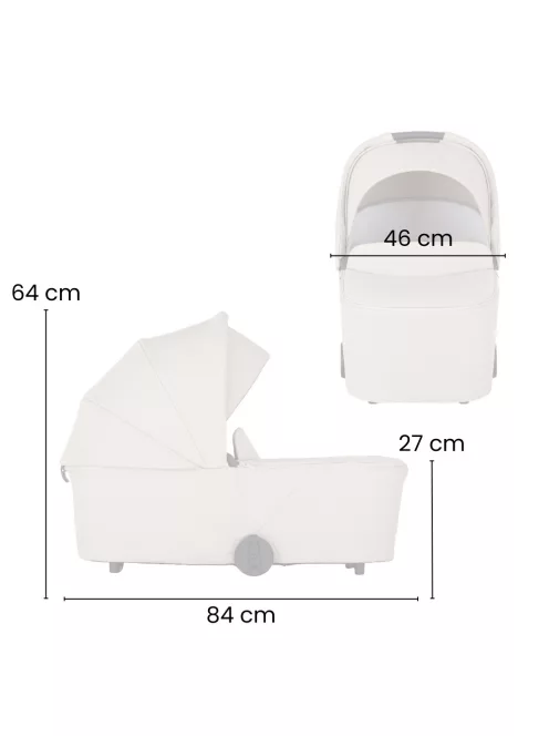 Petite&Mars Kombinált babakocsi SCOUT 2in1 - Cappuccino Cream