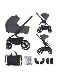 Petite&Mars Kombinált babakocsi SCOUT 2in1 Anthracite Moon