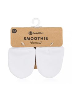 Petite & Mars újszülött kesztyű Smoothie Infinity White