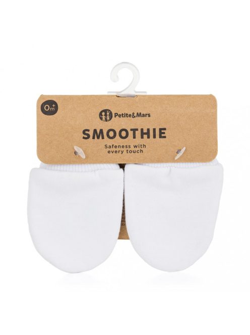 Petite & Mars újszülött kesztyű Smoothie Infinity White