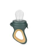 Petite&Mars Szilikon gyümölcs etető cumi Fruzi Green&Ochre 6hó+