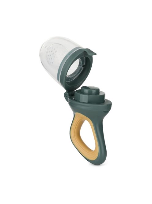 Petite&Mars Szilikon gyümölcs etető cumi Fruzi Green&Ochre 6hó+