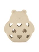 Petite&Mars Szilikon játék csörgővel Bear Basil Desert Sand 0m+