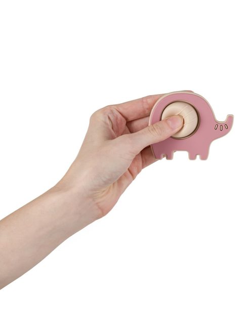 Petite&Mars Szilikon játék Elephant Edwin Dusty Rose 6hó+