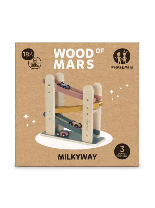 Petite&Mars Fa játék, versenypálya, Milky Way Wood of Mars, 18 hó+