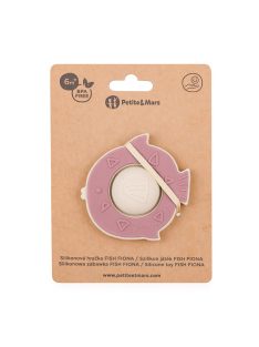 Petite&Mars Szilikon játék Fish Fiona Dusty Rose 6hó+