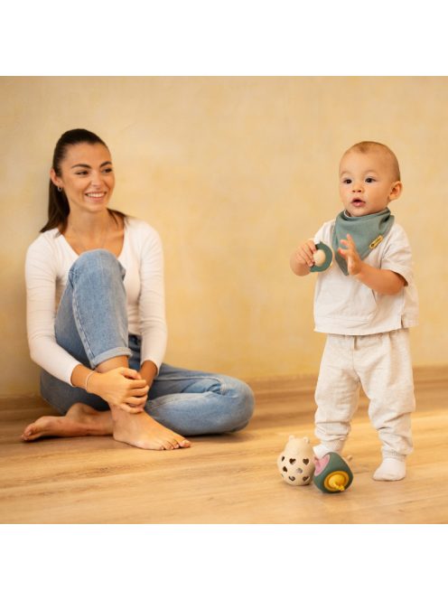 Petite&Mars Szilikon játék Fish Fiona Dusty Rose 6hó+