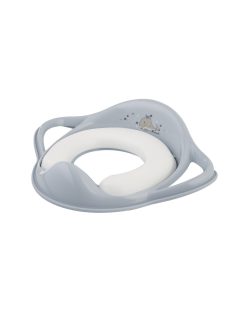   Maltex Puha WC szűkítő fogantyúval, bálna, Minimal, satin blue