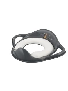   Maltex Puha WC szűkítő fogantyúval, lovacska, Minimal, steel grey