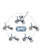 Petite&Mars Multifunkciós tricikli 5in1 Turbo - Ocean Blue