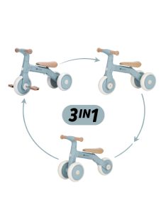 Petite&Mars Multifunkciós tricikli 3v1 Bingo Sterling Blue