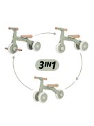 Petite&Mars Multifunkciós tricikli 3v1 Bingo Sage Leaf