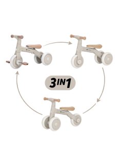Petite&Mars Multifunkciós tricikli 3v1 Bingo Ivory White
