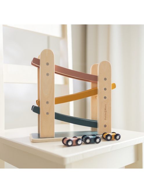 Petite&Mars Fa játék – Versenypálya Milky Way Wood of Mars 18hó+ - Cosmic Blue