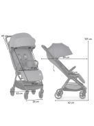 Petite&Mars Sport babakocsi Zip Velvet Grey