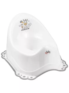 Maltex Csúszásmentes Zebra bili - Fehér/Szürke