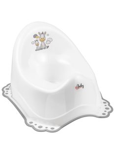 Maltex Csúszásmentes bili zenével Zebra - Fehér/Szürke