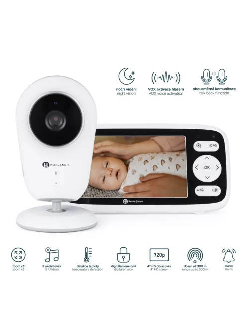 Petite&Mars digitális bébiőr NANO 4.0
