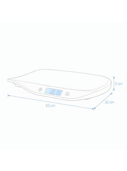 Petite&Mars Digitális babamérleg BALANCE