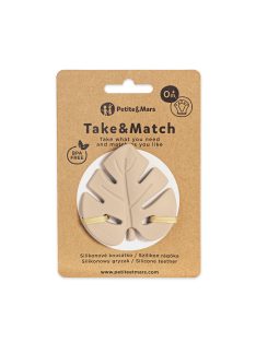   Petite&Mars Szilikon rágóka, Take&Match, Desert Sand, 0 hó+