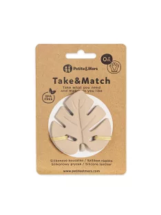   Petite&Mars Szilikon rágóka, Take&Match, Desert Sand, 0 hó+