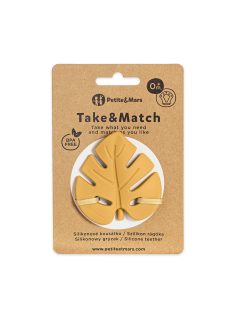   Petite&Mars Szilikon rágóka, Take&Match, Intense Ochre, 0 hó+