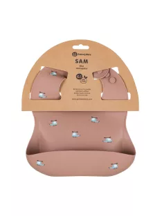 PETITE&MARS Szilikon előke Take&Match Kék Helikopterek 6m+