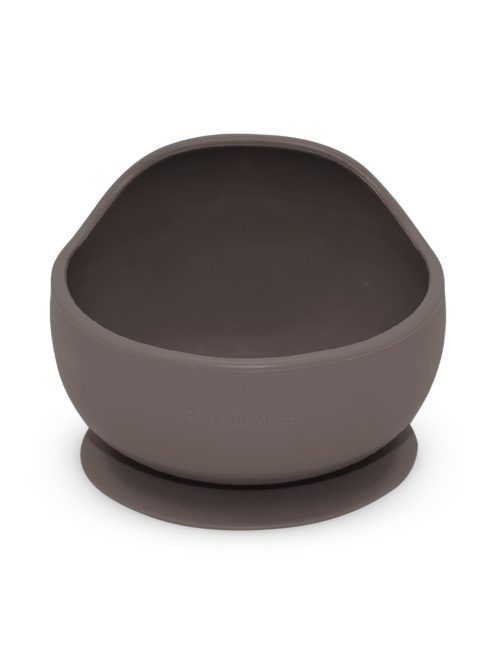 Petite&Mars Szilikon tál tapadókoronggal Take&Match Bitter Cocoa 6m+