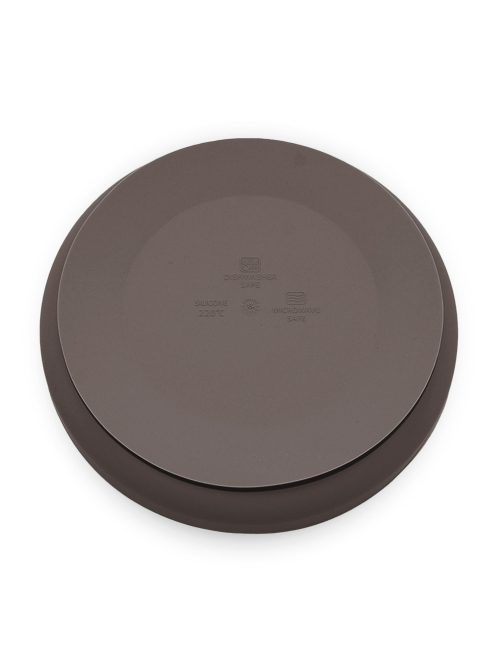 Petite&Mars Szilikon tányér tapadókoronggal Take&Match Bitter Cocoa 6m+