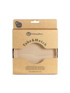 Petite&Mars Szilikon tányér tapadókoronggal, Take&Match, Desert Sand, 6 hó+