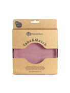 Petite&Mars Szilikon tányér tapadókoronggal, Take&Match, Dusty Rose, 6 hó+