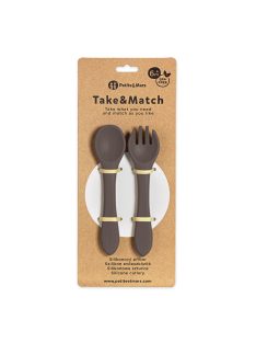   Petite&Mars Szilikon evőeszközök Take&Match Bitter Cocoa 6m+