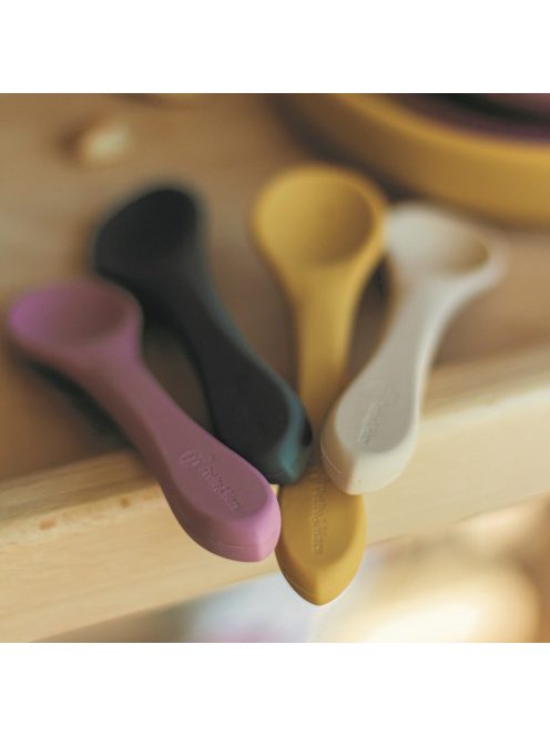 Petite&Mars Szilikon evőeszközök Take&Match Velvet Latte 6m+