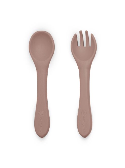 Petite&Mars Szilikon evőeszközök Take&Match Velvet Latte 6m+