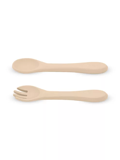 Petite&Mars Szilikon evőeszközök, TAKE&MATCH, Desert Sand, 6 hó+