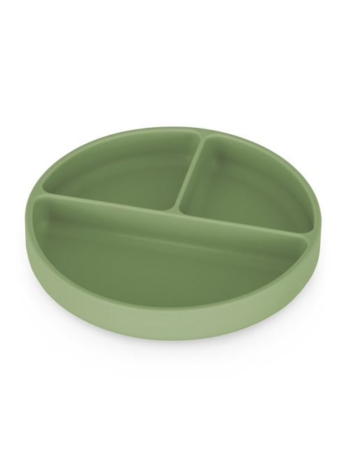 Petite&Mars Szilikon osztott tányér, kerek Take&Match Sweet Pea 6m+