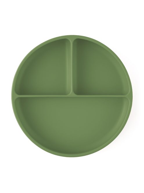 Petite&Mars Szilikon osztott tányér, kerek Take&Match Sweet Pea 6m+