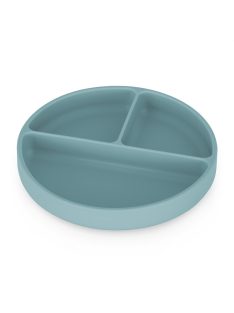   Petite&Mars Szilikon osztott tányér, kerek Take&Match Frosted Sky 6m+