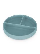 Petite&Mars Szilikon osztott tányér, kerek Take&Match Frosted Sky 6m+