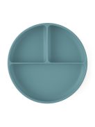 Petite&Mars Szilikon osztott tányér, kerek Take&Match Frosted Sky 6m+