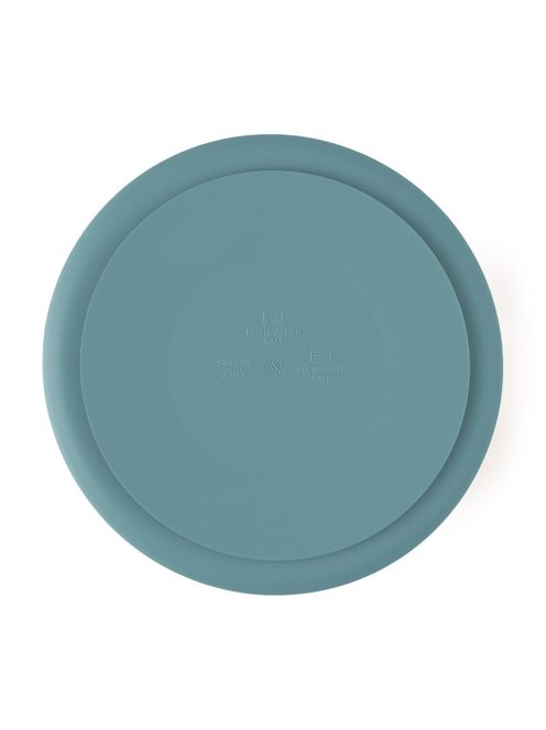 Petite&Mars Szilikon osztott tányér, kerek Take&Match Frosted Sky 6m+