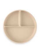 Petite&Mars Szilikon osztott kerek tányér, Take&Match, Desert Sand, 6 hó+