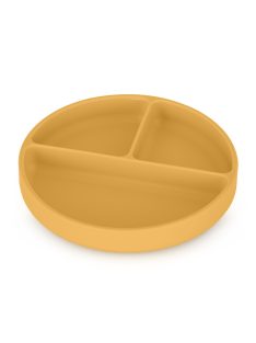   Petite&Mars Szilikon osztott kerek tányér, Take&Match, Intense Ochre, 6 hó+