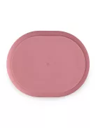 Petite&Mars Szilikon osztott ovális tányér, Take&Match, Dusty Rose, 6 hó+