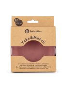 Petite&Mars Szilikon tál, Take&Match, Dusty Rose, 6 hó+