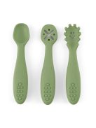 Petite&Mars Szilikon gyakorló kanál szett 3 db Take&Match Sweet Pea 6m+